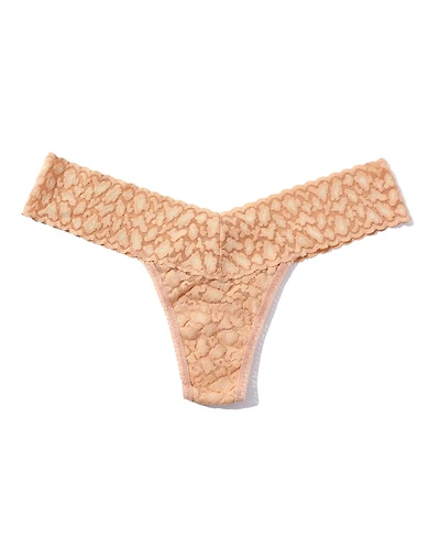 Hanky Panky Women's Leopard Lace Low Rise Thong Underwear 7I1051