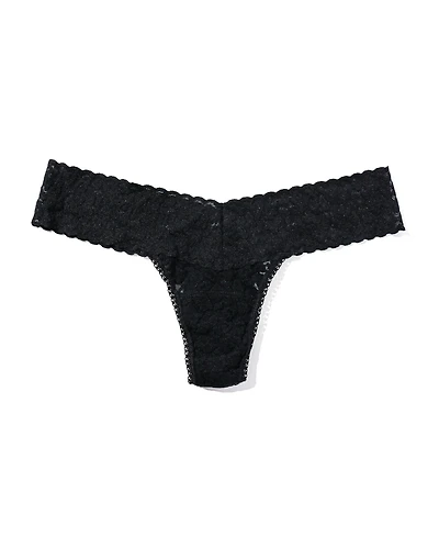 Hanky Panky Women's Leopard Lace Low Rise Thong Underwear 7I1051