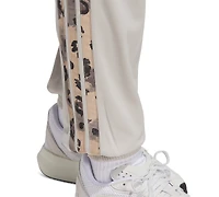 adidas Women's Animal-Print 3-Stripes Tricot Pants