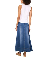 1.state Women's Overlapping V-Neck Sleeveless Knit Top