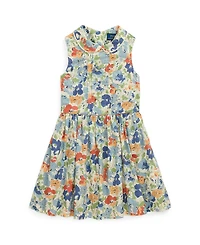 Polo Ralph Lauren Toddler and Little Girls Floral Poplin Dress