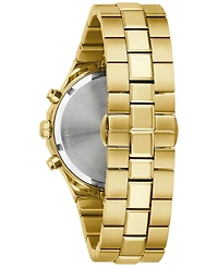 Bulova Men's Prestige Chronograph Gold-Tone Stainless Steel Bracelet Watch 40mm