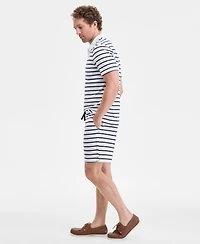 Club Room Men's Bengal Striped Terry Cloth Shorts, Exclusively at Macy's