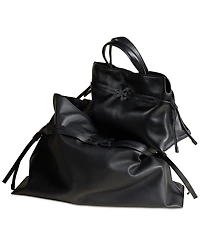 Sam Edelman Poppy Extra Large Leather Drawstring Tote