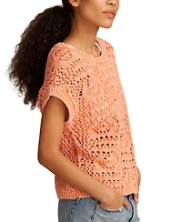 Lucky Brand Crochet Sweater Vest