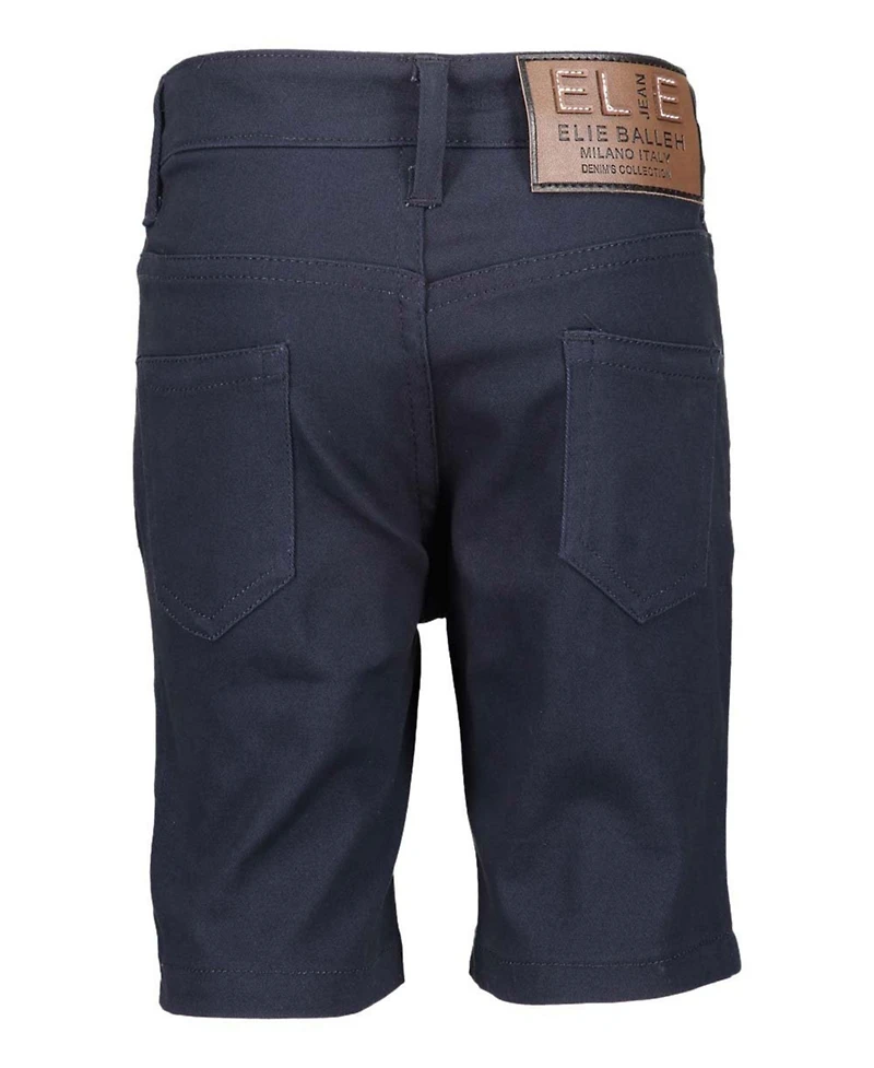 Elie Balleh Big Boys Navy Cotton Twill Short