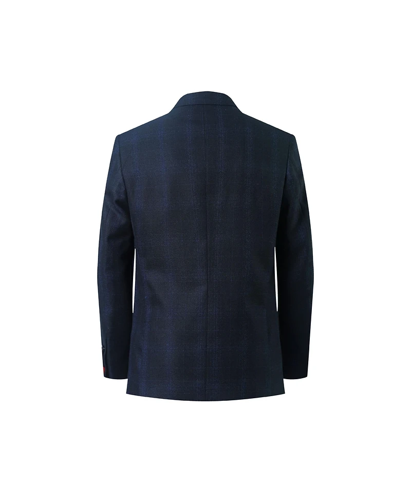 Elie Balleh Boys Blue Printed Slim Fit Shirt
