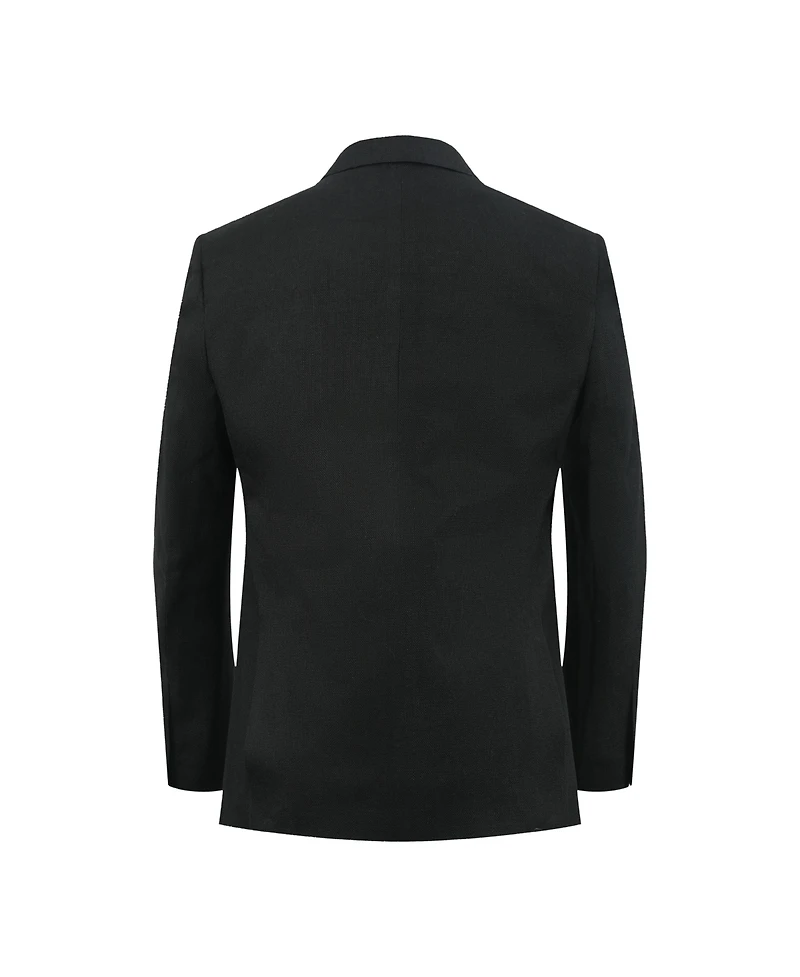 Elie Balleh Boys Black Slim Fit Clasic Melange Jacket