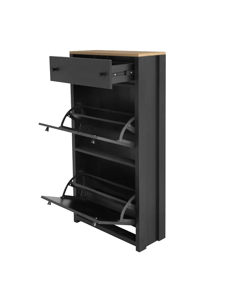 Streamdale Furniture Entryway Organizer with Shoe Cabinet & Rack