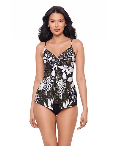 Miraclesuit Women's Elle Dorado Love Knot Dd Tankini Top