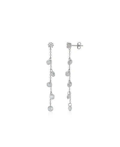 Spero London Drop Crystal Sterling Silver Earring