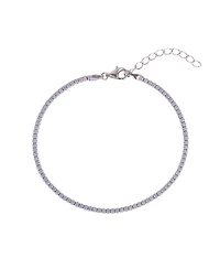 Spero London White Fine Opal Tennis Bracelet In Sterling Silver & Adjustable