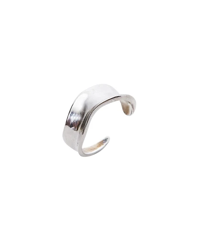 Spero London Large Contour Stack Sterling Silver Ring