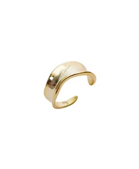 Spero London Large Contour Stack Sterling Silver Ring