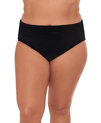 Magicsuit Plus Shirred Brief Swim Bottom