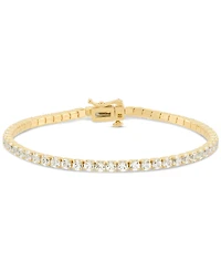 Created White Sapphire Tennis Bracelet (8-1/8 ct. t.w.) in 14k Yellow Gold Over Sterling Silver