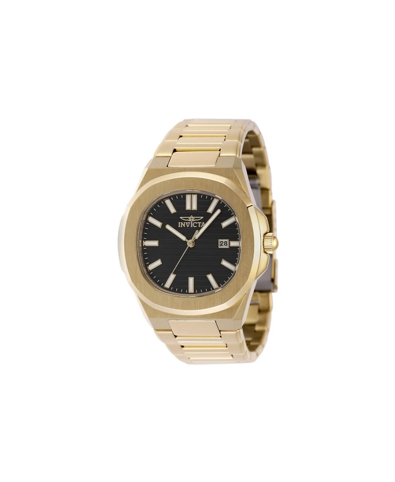 Invicta Men's 48516 Speedway Quartz 3 Hand Black Dial Watch