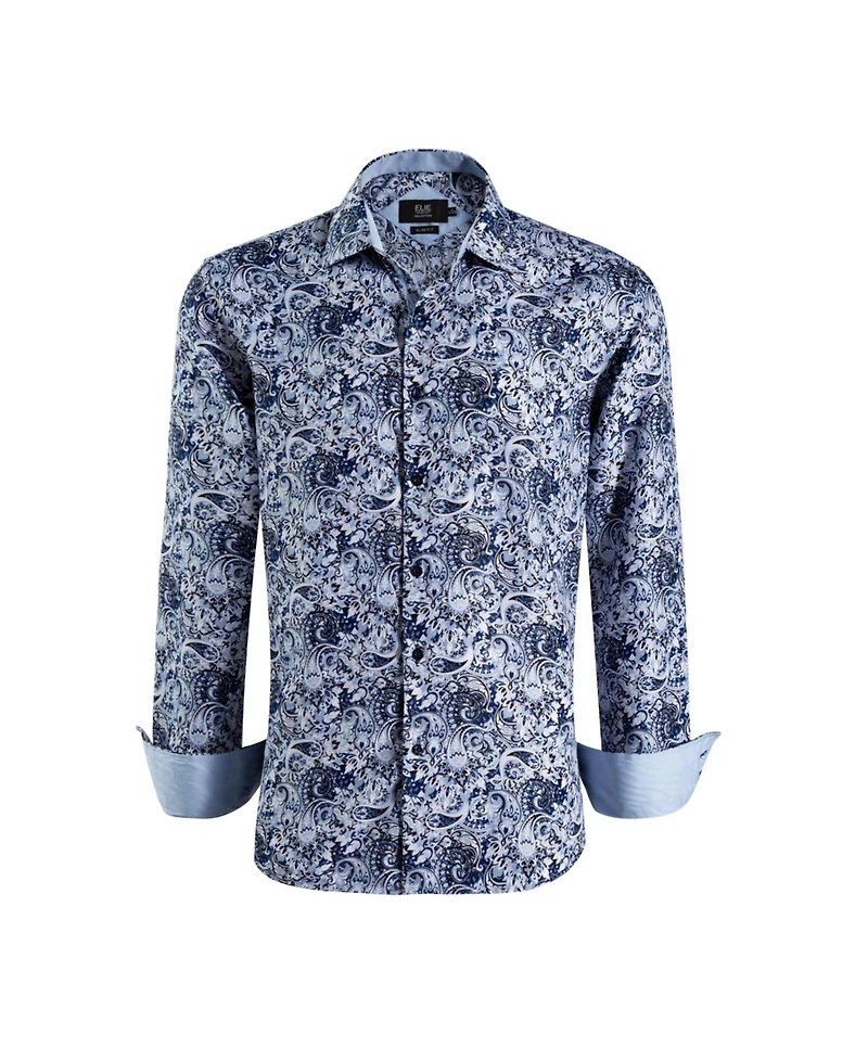Elie Balleh Big Boys Slim Fit Printed Shirt