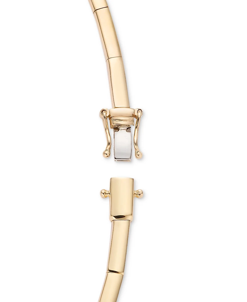 Effy Diamond Round & Baguette 17" Collar Necklace (4 ct. t.w.) 14k Gold (also available White Gold)