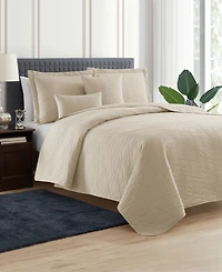 Nestl Ellipse Embossed 5-Pc. Quilt Set, Full/Queen