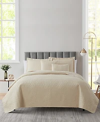 Nestl Grid Embossed 5-Pc. Quilt Set, King/California King