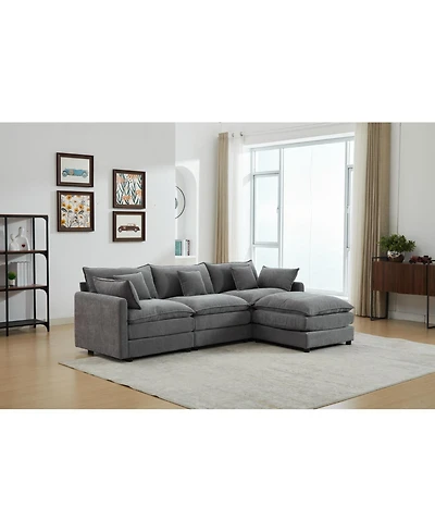 Streamdale Modular 3-Seater Sofa with Ottoman