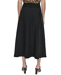 Dkny Petite Tie-Waist Midi Skirt