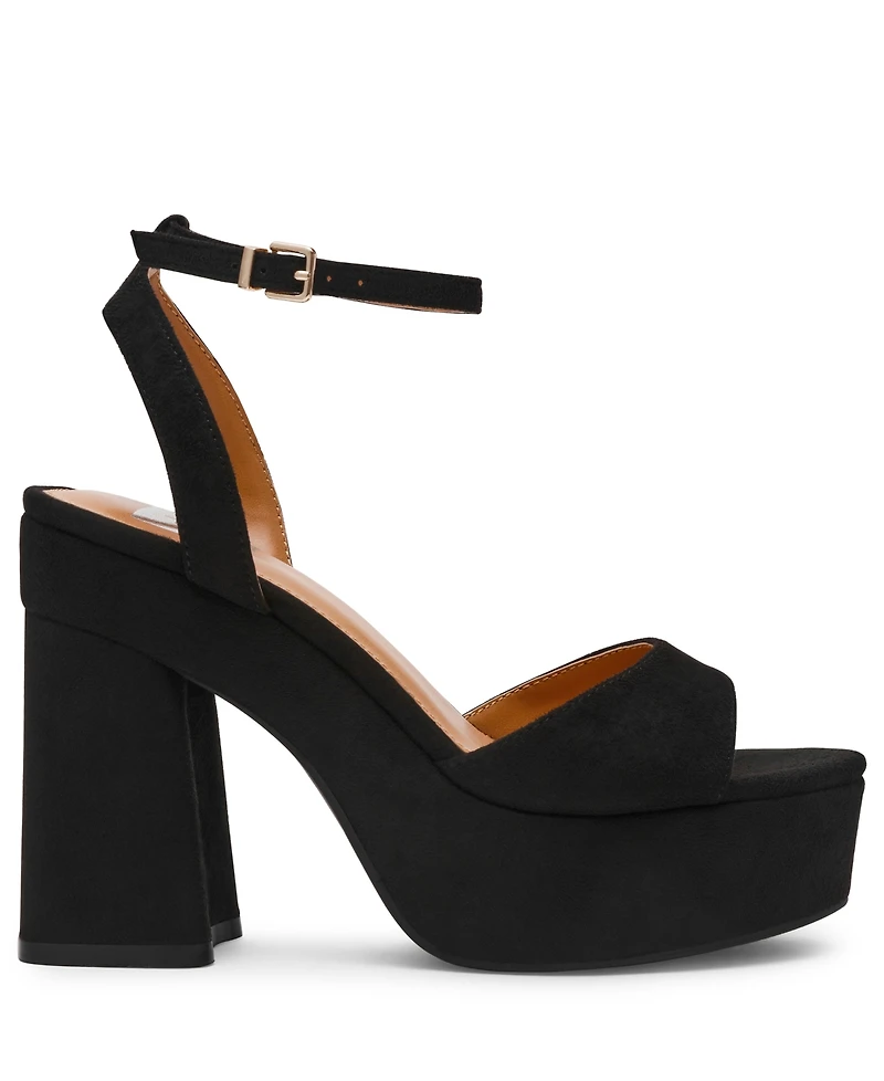 Dv Dolce Vita Women's Wizzard Two-Piece Platform Block Heel Dress Sandals