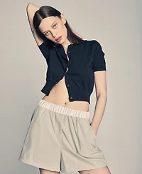 Kenneth Cole Women's Elastic-Waist Pull-On Boxer Shorts