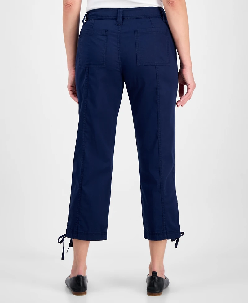 Style & Co Women's Mid Rise Tie-Hem Ankle Pants, Exclusively at Macy's
