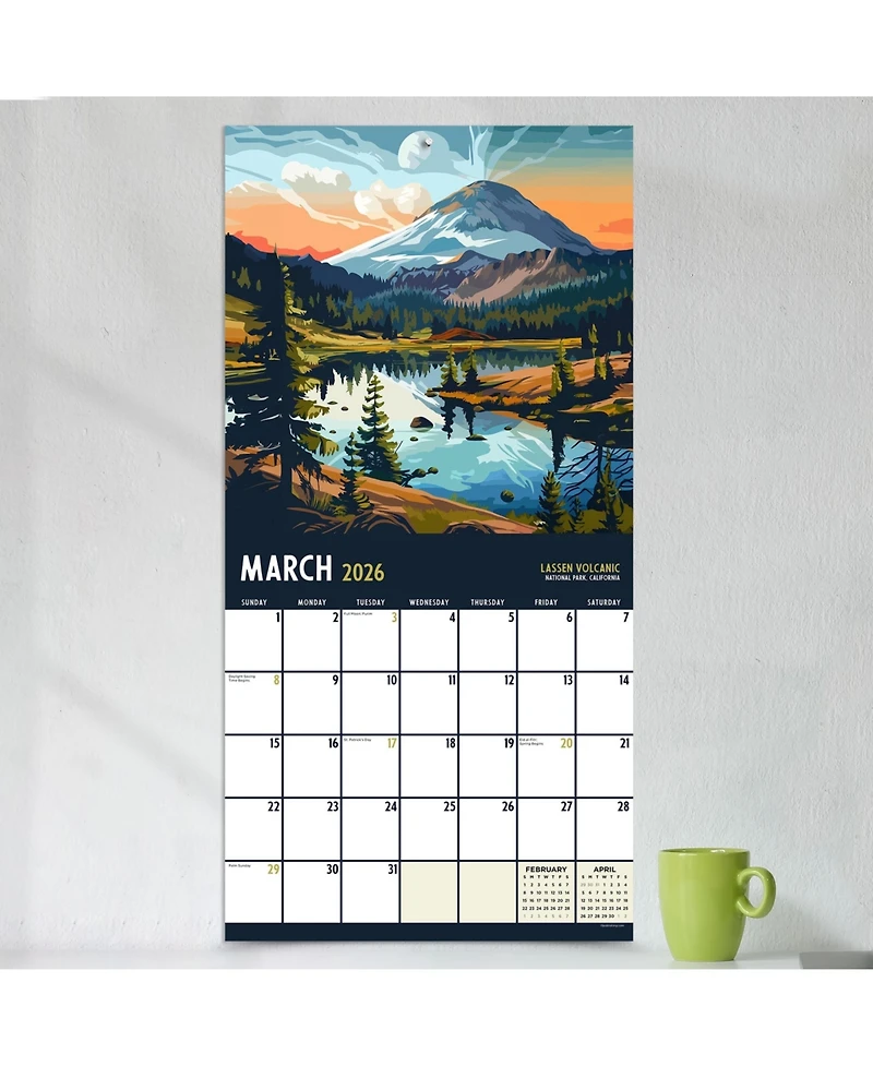 2026 National Parks-Art Wall Calendar