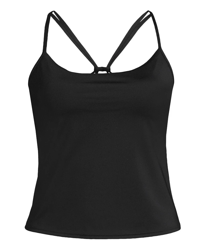 Lands' End Women's Tugless QuickDry Adjustable Strappy Back Tankini Top