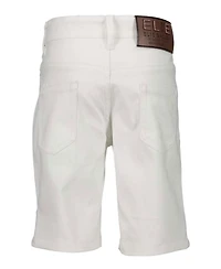 Elie Balleh Big Boys White Cotton Twill Short