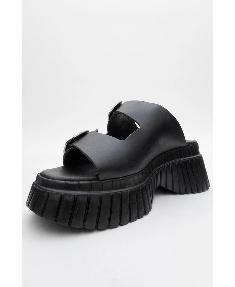 Joanes Leather Two-Strap Platform Sandal (Women)