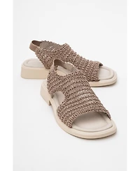 Weave Leather Woven Sandal (Women)