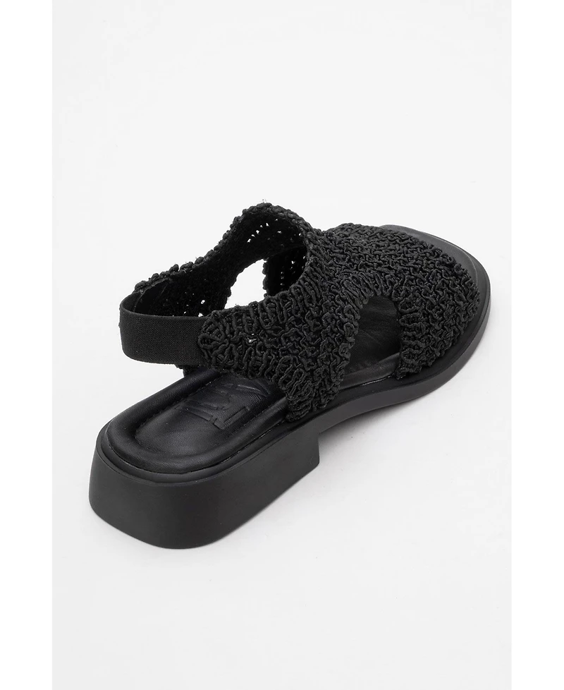 Weave Leather Woven Sandal (Women)