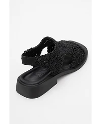 Weave Leather Woven Sandal (Women)