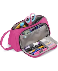 Enday Big Capacity Pencil Case, 3 Compartments Bags with Zipper, Large Pouch, Cute Case Organizer, Zipper Pouches