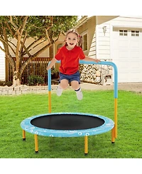 36 Inch Kids Trampoline Mini Rebounder with Full Covered Handrail