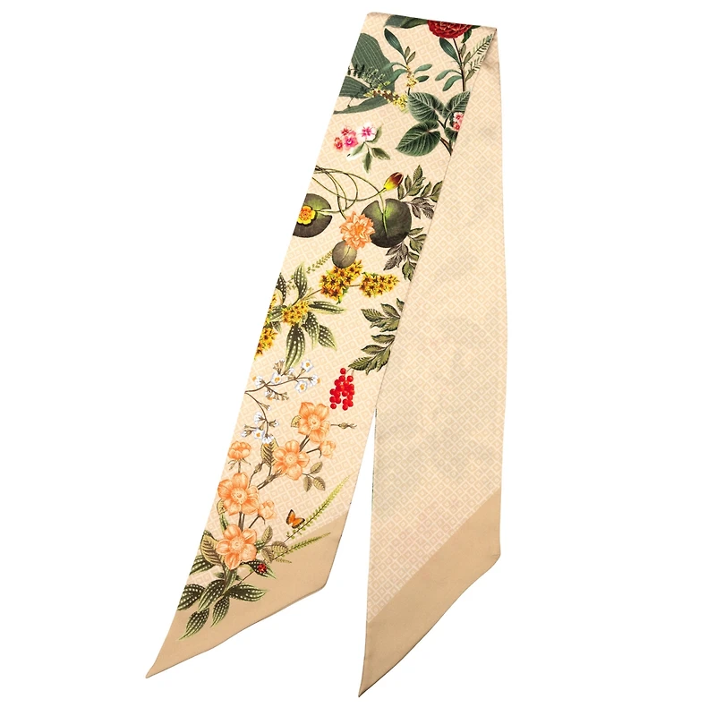 Ornella - Skinny Silk Scarf for Women