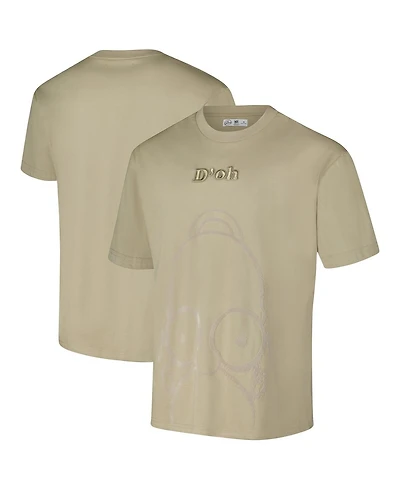 Freeze Max Men's Tan The Simpsons D'oh Loose Fit T-Shirt