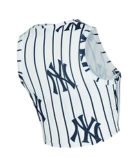 Concepts Sport Women's 2-Piece White New York Yankees Pinstripe Record Tank and Shorts Set