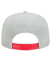 New Era Men's Gray Washington Nationals Corduroy Golfer Snapback Hat