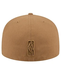 New Era Men's Tan Philadelphia 76ers 59FIFTY Fitted Hat