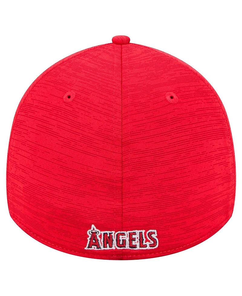 New Era Men's Red Los Angeles Angels Tech 39THIRTY Flex Hat