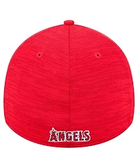 New Era Men's Red Los Angeles Angels Tech 39THIRTY Flex Hat