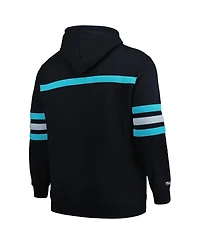 Mitchell & Ness Men's Black San Antonio Spurs Big Tall Hardwood Classics Head Coach Pullover Hoodie