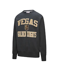 Mitchell & Ness Men's Black Vegas Golden Knights Playoff Win Fleece Pullover Sweatshirt
