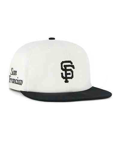 '47 Brand Women's White/Black San Francisco Giants Foundation Captain Snapback Hat