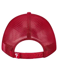 New Era Men's Red Philadelphia Phillies Minimalist 9FORTY A-Frame Adjustable Hat